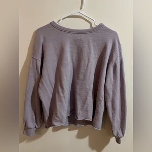 Purple Cropped Sweater